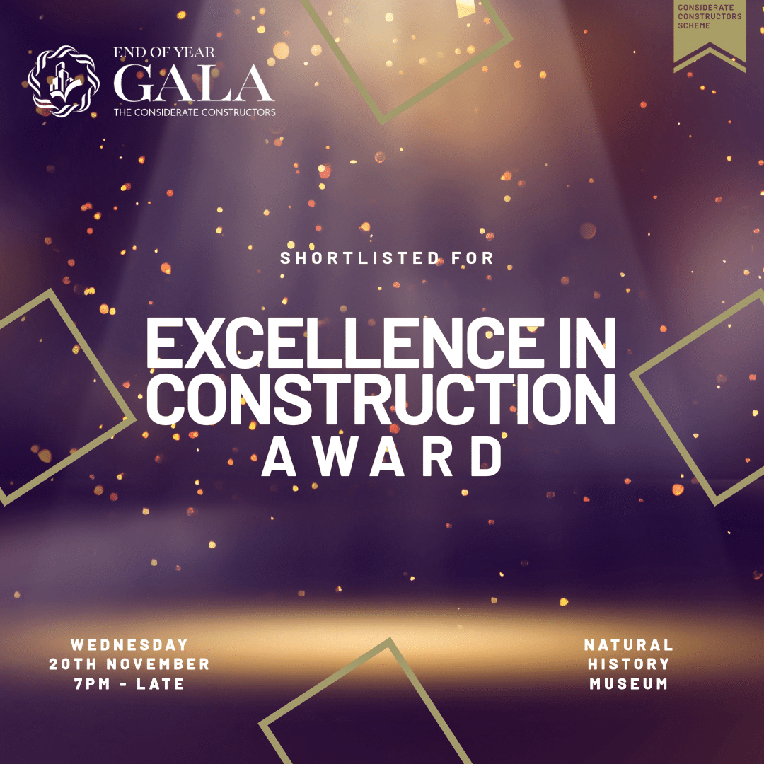 ‘Excellence in Construction’ Shortlisted!